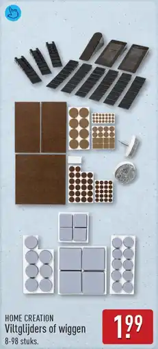 ALDI Home creation Viltglijders of wiggen aanbieding