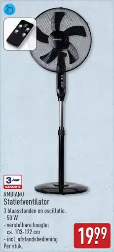 ALDI Ambiano Statiefventilator aanbieding