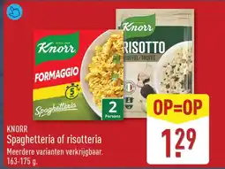 ALDI Knorr Spaghetteria of risotteria aanbieding