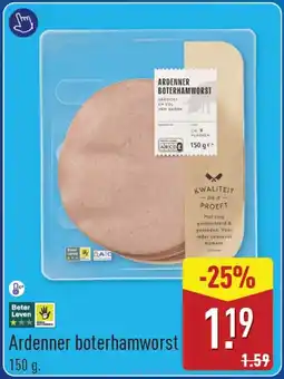 ALDI Ardenner boterhamworst aanbieding