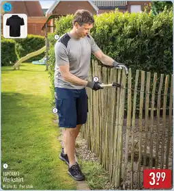 ALDI Topcraft werkshirt aanbieding