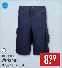ALDI Topcraft Werkshort aanbieding