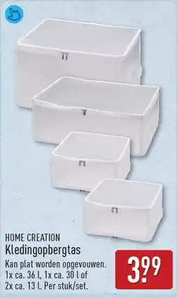 ALDI Home creation Kledingopbergtas aanbieding