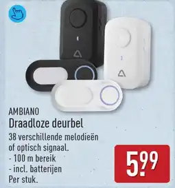 ALDI Ambiano Draadloze deurbel aanbieding