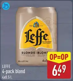 ALDI Leffe blond aanbieding