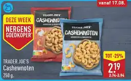 ALDI Trader joe's cashewnoten aanbieding