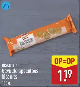 ALDI Biscotto Gevulde speculoos biscuits aanbieding