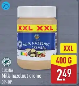 ALDI Cucina Milk-hazelnut crème aanbieding