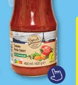 ALDI Pays gourmand pasta sauce aanbieding