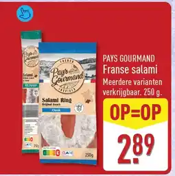 ALDI Pays gourmand franse salami aanbieding