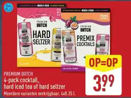 ALDI Premium dutch cocktail, hard iced tea of hard seltzer aanbieding