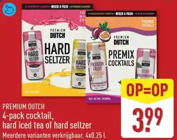 ALDI Premium Dutch Cocktail, hard iced tea of hard seltzer aanbieding