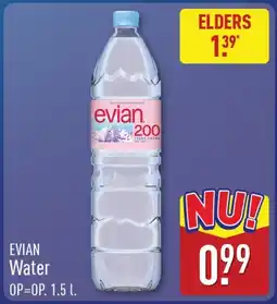 ALDI Evian water aanbieding