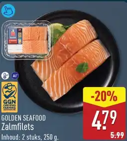 ALDI Golden seafood zalmfilets aanbieding