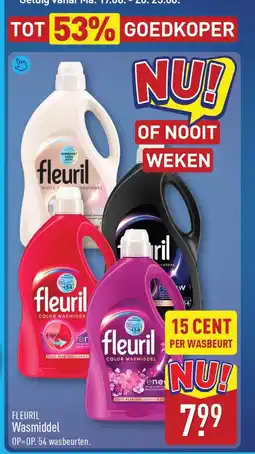 ALDI Fleuril wasmiddel aanbieding