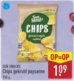 ALDI Sun snacks chips gekruid paysanne aanbieding