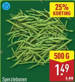 ALDI Sperziebonen aanbieding