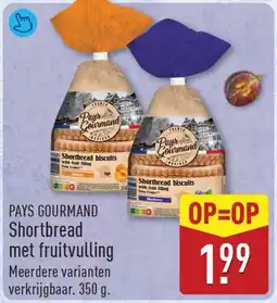 ALDI Pays gourmand shortbread met fruitvulling aanbieding