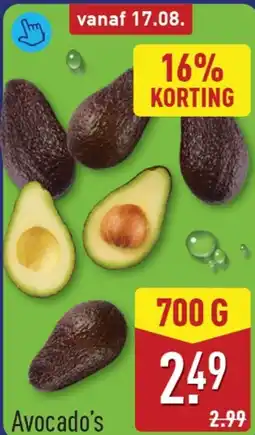 ALDI Avocado's aanbieding