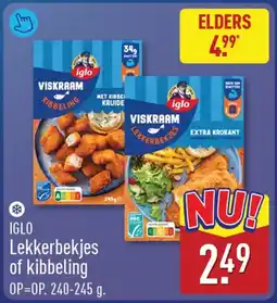 ALDI Iglo lekkerbekjes of kibbeling aanbieding