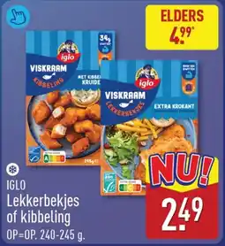 ALDI Iglo Lekkerbekjes of kibbeling aanbieding