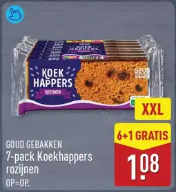 ALDI Goud gebakken koekhappers aanbieding