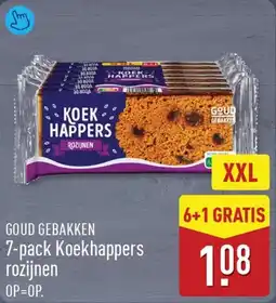 ALDI Goud Gebakken Koekhappers rozijnen aanbieding