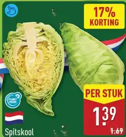 ALDI Spitskool aanbieding