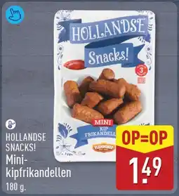 ALDI Hollandse snacks! mini kipfrikandellen aanbieding