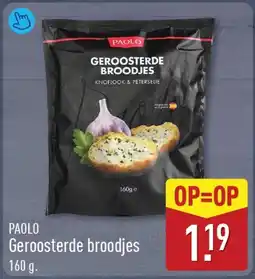 ALDI Paolo geroosterde broodjes aanbieding