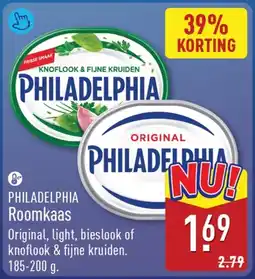 ALDI Philadelphia roomkaas aanbieding