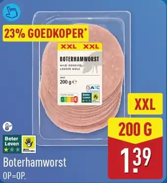 ALDI Boterhamworst aanbieding
