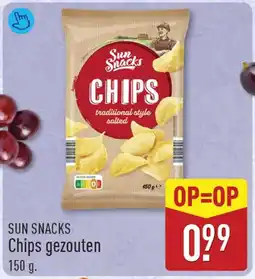 ALDI Sun snacks chips gezouten aanbieding