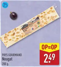 ALDI Pays gourmand nougat aanbieding