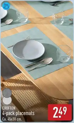 ALDI Crofton 4-pack placemats aanbieding