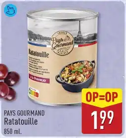 ALDI Pays gourmand ratatouille aanbieding