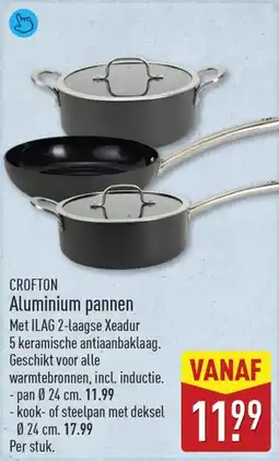 ALDI Crofton aluminium pannen aanbieding