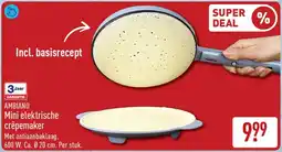 ALDI Ambiano mini elektrische crêpemaker aanbieding