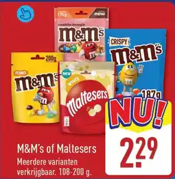ALDI M&m's of Maltesers aanbieding