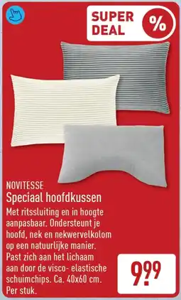 ALDI Novitesse speciaal hoofdkussen aanbieding