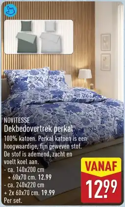 ALDI Novitesse dekbedovertrek perkal aanbieding