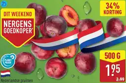 ALDI Nederlandse pruimen aanbieding
