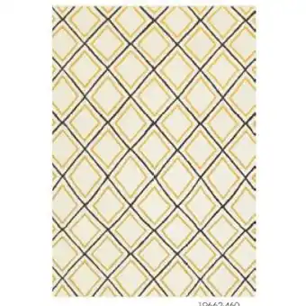 Praxis Vloerkleed Fajah berber ruit blauw 160x230cm aanbieding