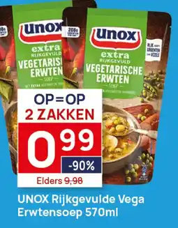 Butlon Unox Rijkgevulde Vega Erwtensoep aanbieding