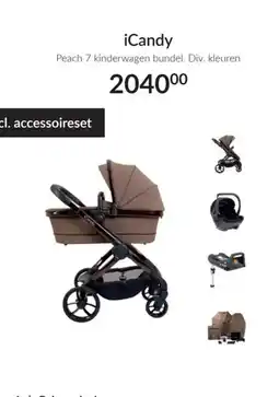 Babypark iCandy Peach 7 kinderwagen bundel aanbieding