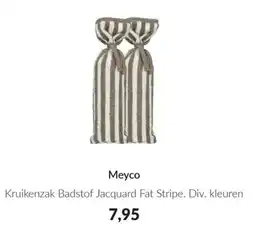 Babypark Meyco Kruikenzak Badstof Jacquard Fat Stripe aanbieding