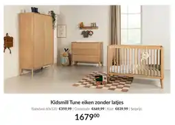 Babypark Kidsmill Tune eiken zonder latjes aanbieding