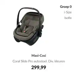 Babypark Maxi-Cosi Coral Slide Pro autostoel aanbieding