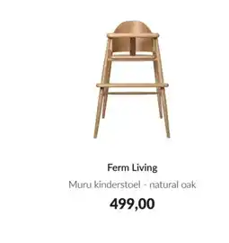 Babypark Ferm Living Muru kinderstoel - natural oak aanbieding