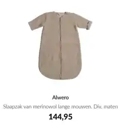 Babypark Alwero Slaapzak van merinowol lange mouwen aanbieding